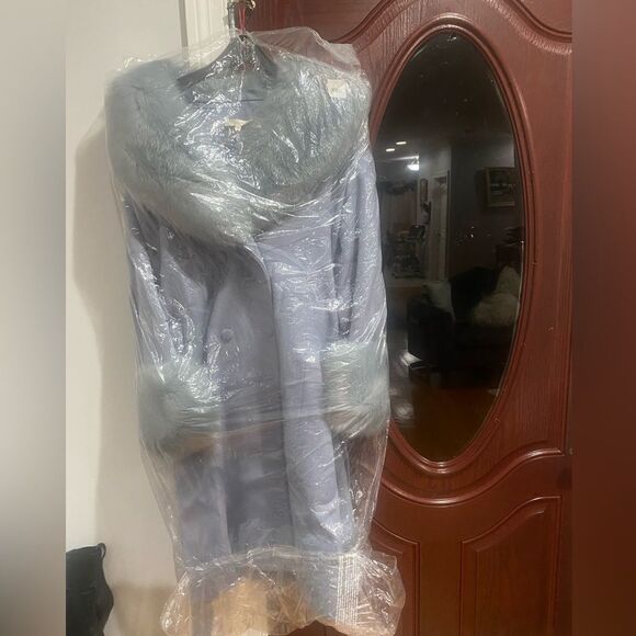 Havilina Wool Coat, Blue - Picture 6 of 12